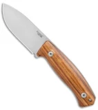 LionSteel M2M Fixed Blade Knife Santos Wood (3.5" Satin M390) M2M ST