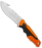Buck Pursuit Pro Large Fixed Guthook Blade Knife Black/Orange(4.5" Satin)