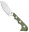 QSP Neckmuk Fixed Blade Neck Knife Green G-10 (2.8" Satin) QS125-C
