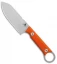 White River Firecraft 3.5 Pro Fixed Blade Knife Orange G-10 (3.5" Stonewash)