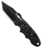 TOPS Knives C.A.T.  Tanto Fixed Blade Knife Black G-10 (3.25 Black) 203T-01