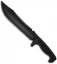 SOG Jungle Primitive Fixed Blade Machete Knife w/ Sheath (Black SER) F03T