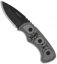 TOPS Knives Ferret Fixed Blade Neck Knife (1.875" Black Plain) FBHP-01