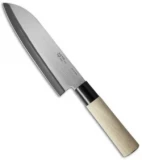 Fox Knives Santoku Fixed Blade Knife Maple (6.75" Satin)