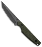 Dirty Bird Kwaiken Fixed Blade Knife OD Green G-10 (3.5" Stonewash)