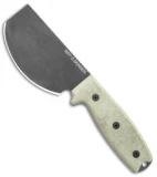 Ontario OKC RAT-3 Skinner Fixed Blade Knife Tan Micarta (3.75" Black) 8661