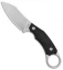 LionSteel H1 Skinner Fixed Blade Knife Black G-10 (3.25" Stonewash)