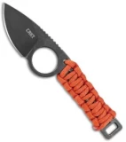 CRKT Schwarz Tailbone Fixed Blade Knife Orange Cord-Wrapped (2.4" SW) 2415