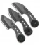 TOPS Knives 3 Bros. Combo Fixed Blade Knife Set Canvas Micarta (2.2" Tumbled)