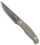 GiantMouse Vox/Anso GMF2 Fixed Blade Knife Green Micarta (3.6" Satin)
