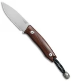 LionSteel M1 Fixed Blade Knife Santos Wood (2.875" M390 Satin)