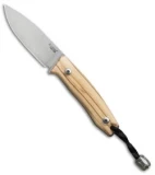 LionSteel M1 Fixed Blade Knife Olive Wood (2.875" M390 Satin)