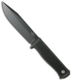 Fallkniven Knives S1 Forest Knife w/ Leather Sheath (5.1" Black Plain)