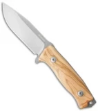 LionSteel M5 Fixed Blade Knife Olive Wood (4.5" Satin)