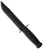 Ka-Bar Bowie Full-Size Knife Black Leather Sheath (7"  Serr) 1212
