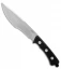 Acta Non Verba Knives P500 Fixed Blade Knife Black G-10 (7.5" Stonewash)