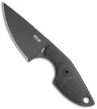 MKM Voxnaes Mikro 1 Fixed Blade Knife Black G-10 (2" Black)