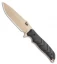 HK Fray Fixed Blade Knife Black Rubber (4.25" FDE) 55253