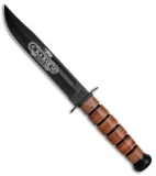 Ka-Bar Bowie 120th Anniversary US Navy Fixed Blade Knife (7" Black) 9192