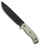 Ontario RAT-7 Fixed Blade Knife Micarta w/ Nylon Sheath (7" Black) 8668