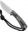 Treeman Knives EDC Silver Fixed Blade Knife Black/Green G-10 (3.1" Satin)