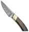 Tallen Hemingway Fixed Blade Knife Walnut (4" Damascus)  DM1099
