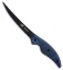 Camillus Cuda 6" Professional Boning Fixed Blade Knife Blue Micarta (6" Black)