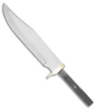 Tallen Bowie Fixed Blade Knife Blank (8" Satin) BL-002