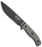 ESEE Knives ESEE-6S-TG Knife Micarta (6.5" Gray Serr)