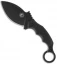 Fox Knives Parong Fighting Karambit Knife Fixed Blade (3.75" Black) 637T