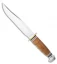 Ka-Bar Bowie Leather Handled Fixed Blade Knife (7" Polish) 1236