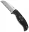 Spyderco Enuff Sheepfoot Fixed Blade Knife (2.75" Satin Serr) FB31SBK