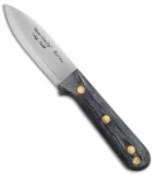 LT Wright Carleigh Fairchild Genesis Knife Scandi Black Micarta (4.3" Satin)