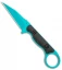 Toor Knives Jank Shank Tactical Fixed Blade Knife Black G-10 (3" Teal)