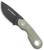 Viper Knives Berus Fixed Blade Knife Drop Point Green Micarta (2.6" DLC)