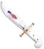 Case Bowie Hunting Fixed Blade Knife White w/ Blade Art (BOWIE SS)