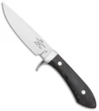 White River Knives Sendero Classic Knife Black Burlap Micarta