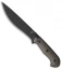 Bastinelli Creations Silence Large Fixed Blade Knife Micarta (7.25" Black)