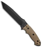 Hogue Knives EX-F01 Large Tanto Fixed Blade FDE G-10 (7" Black) 35108