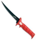 Bubba Blade 13"  Tapered Flex Fillet Fixed Blade Knife Red Rubber (7" Black)