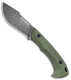 Buck N Bear Army Piranha Fixed Blade Knife OD Green G-10 (3.5" Black SW)