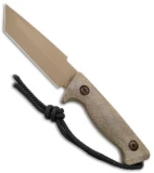 Treeman Knives 19 Delta Fixed Blade Knife Green Micarta (4.5" Coyote)