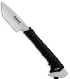 Outdoor Edge Harpoon Fixed Blade Knife Kit Black Paracord (2.75" Satin)