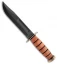 Ka-Bar Bowie Full Sized USMC Presentation Knife Leather Sheath (7" Black) 1215