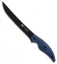 Camillus Cuda 7"  Wide Fillet Fixed Blade Knife Blue Micarta (7" Black)
