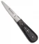 Baladeo Laguiole Oyster Fixed Blade Knife Black Wood (2.625" Satin)