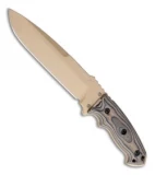 Hogue Knives EX-F01 Tactical Fixed Blade Knife Tan G-10 (7" Tan) 35153