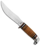 Case Leather Hunter Knife 3.875" Polished Leather (323-5 SS) 00384