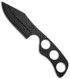 Fred Perrin Carbon Fiber Le Bowie Neck Knife Fixed Blade (2.75" Plain)