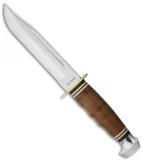 Ka-Bar Bowie Marine Hunter Fixed Blade Knife Leather (6" Polish) 1235